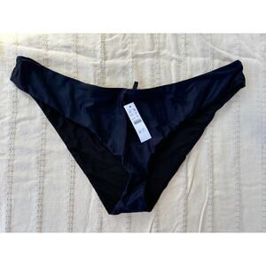 NWT J.Crew Curved-waist Cheeky Bikini‎ Bottom, Navy, 2XL
